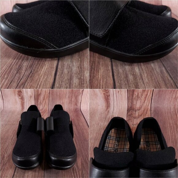 Traq by Alegria Womens Size 41 US 10.5-11 Qwik Cozy Black Slip On Walking Shoes - Picture 11 of 15